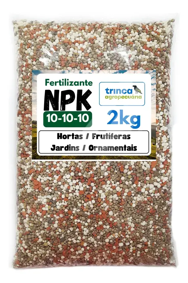 Fertilizante Adubo Npk 10 10 10 Granulado 2kg Plantas