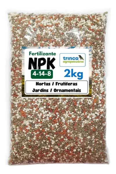 Adubo NPK 4-14-8 para raízes, floração e frutificação
